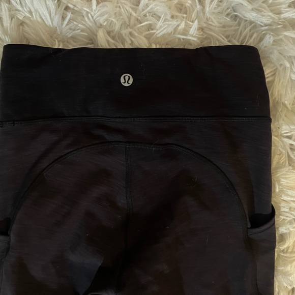 Lululemon Fast & Free black/grey leggings - Picture 4 of 4